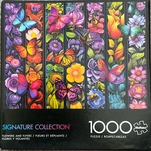 NIB - Buffalo Games “Flowers and Flyers” 1000 piece puzzle